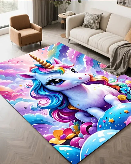 Dein bunter Einhorn Teppich mit Regenbogen