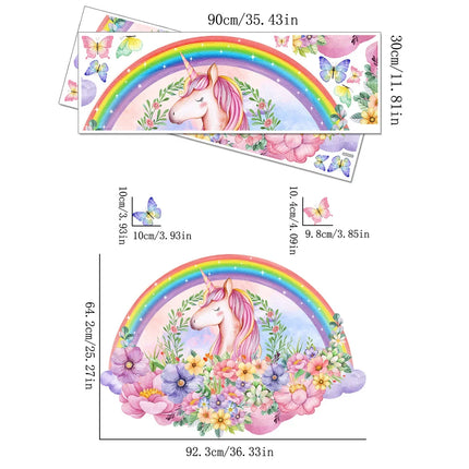Dein zauberhaftes Einhorn Wandtattoo Schloss!