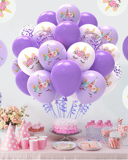 Konfetti-Zauber mit Einhorn Deko Ballons!