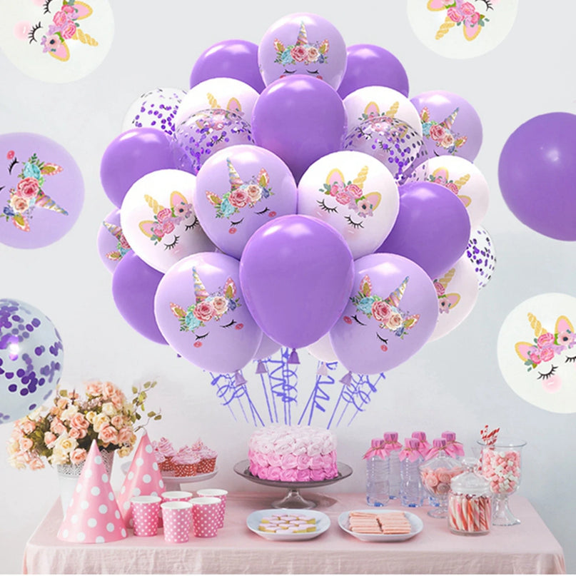 Konfetti-Zauber mit Einhorn Deko Ballons!