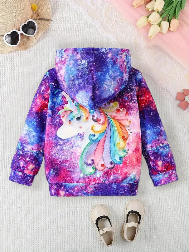 Funkelnder Einhorn Hoodie für kleine Sterne