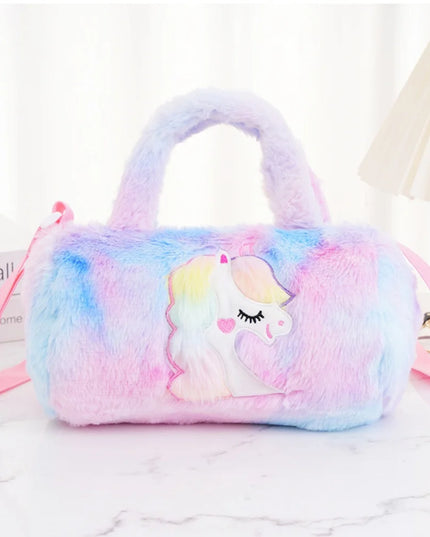 Niedlicher Plüsch Einhorn Schlüsselanhänger im Style 3, perfekt für Schlüsselbund und Tasche