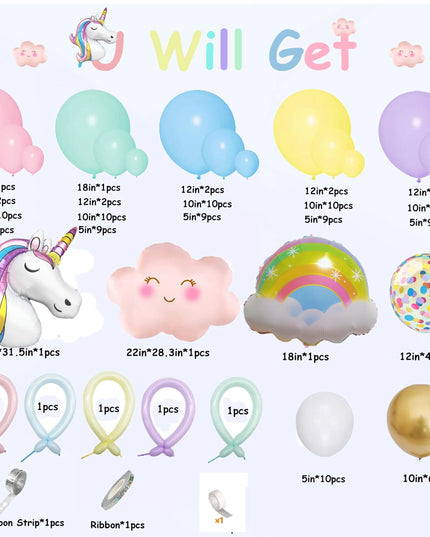 Dein Einhorn Ballonbogen für Feen-Momente!