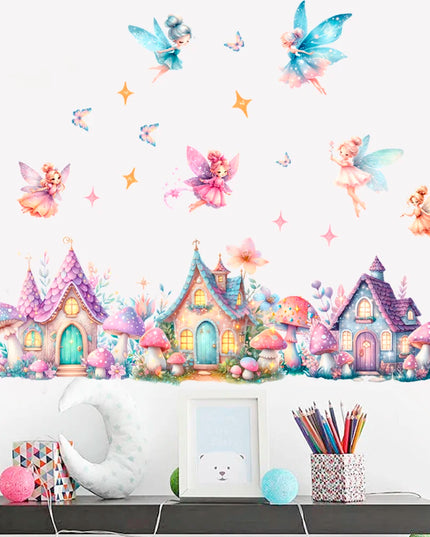 Dein Einhorn Regenbogen Wandtattoo –