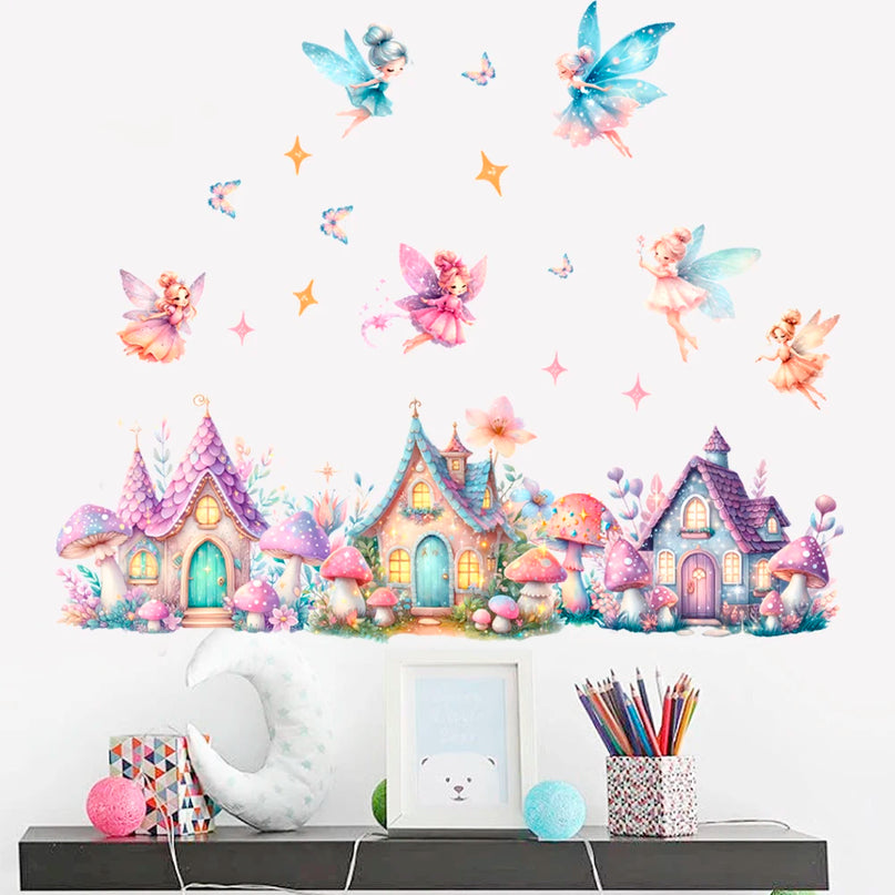 Dein Einhorn Regenbogen Wandtattoo –