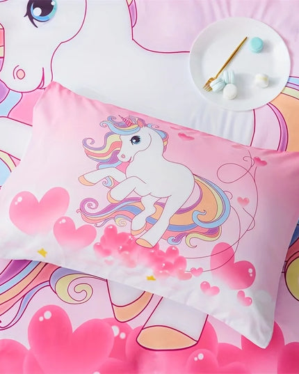 Deine Traum-Einhorn Bettwäsche in Puderrosa