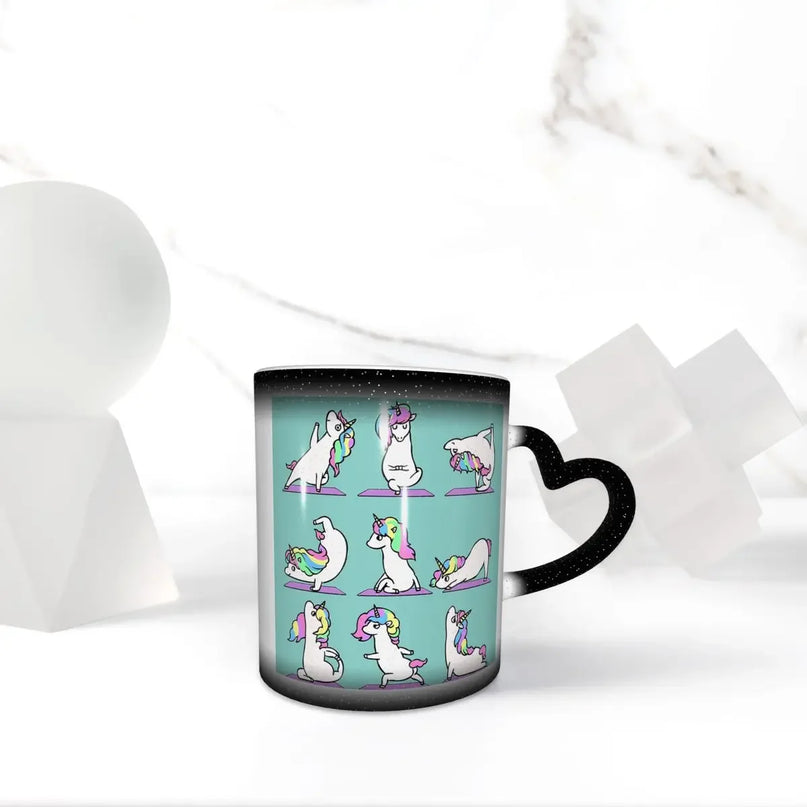 Blaues Einhorn-Glück: Deine Yoga-Tasse!