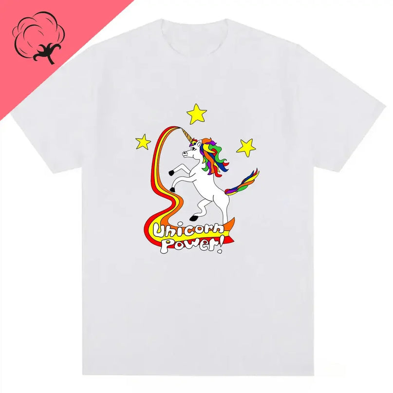 Dein cooles Einhorn T-Shirt mit Regenbogen!