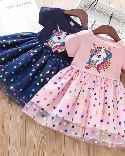 Süßes Einhorn Kleid für kleine Prinzessinnen!