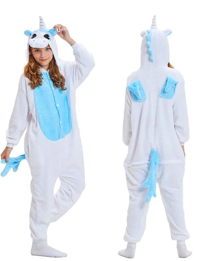 Dein süßer Einhorn Onesie mit Schlafaugen!