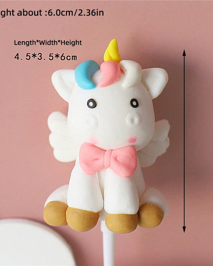 Regenbogen Einhorn Backform Topper