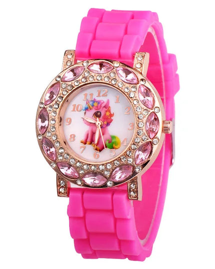 Deine wasserdichte Einhorn Uhr in Pink!