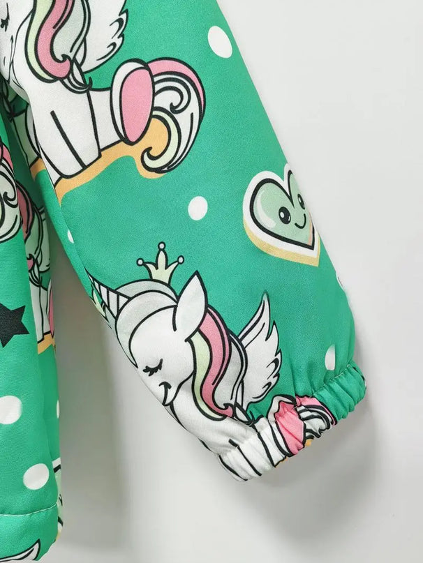 Kuschelige Einhorn Jacke mit Kapuze!