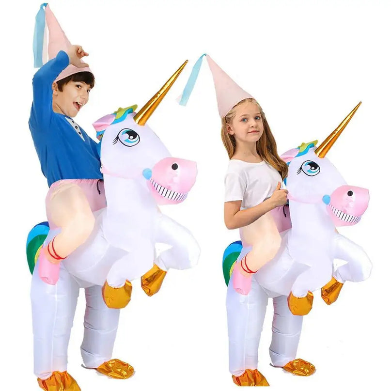 Dein Aufblasbares Einhorn Kostuem für Kids!
