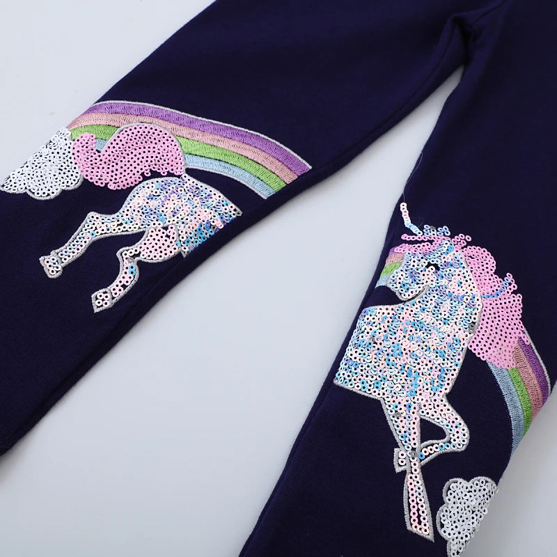Zauberhafte Einhorn Leggings Regenbogen!