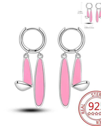 Romantische Einhorn Ohrringe in Rosa!