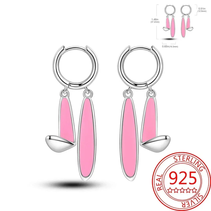 Romantische Einhorn Ohrringe in Rosa!