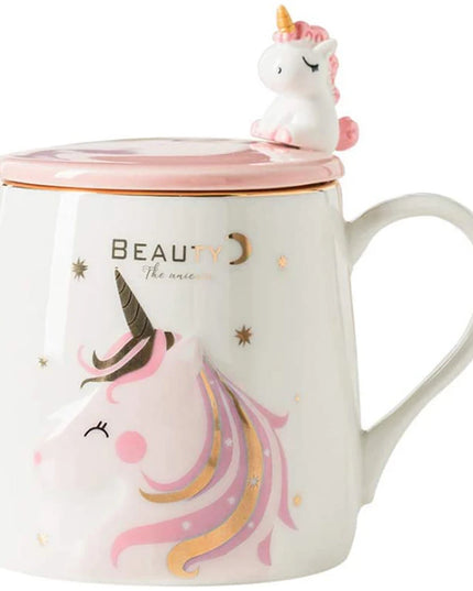 Deine zauberhafte Einhorn Tasse mit Deckel!