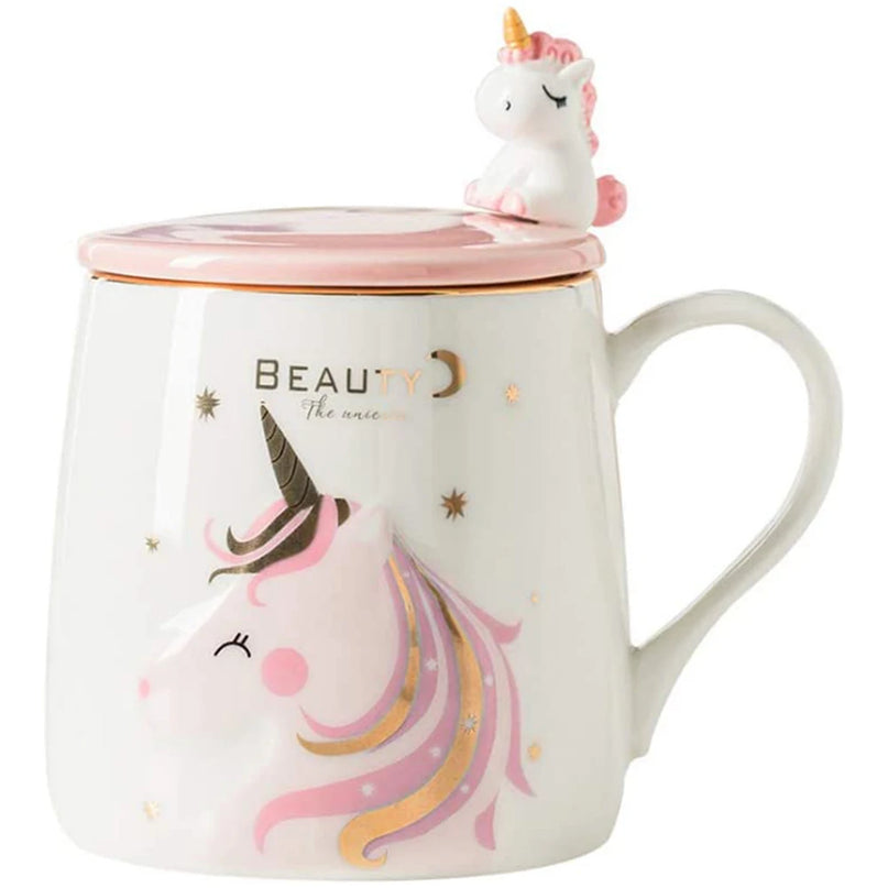 Deine zauberhafte Einhorn Tasse mit Deckel!