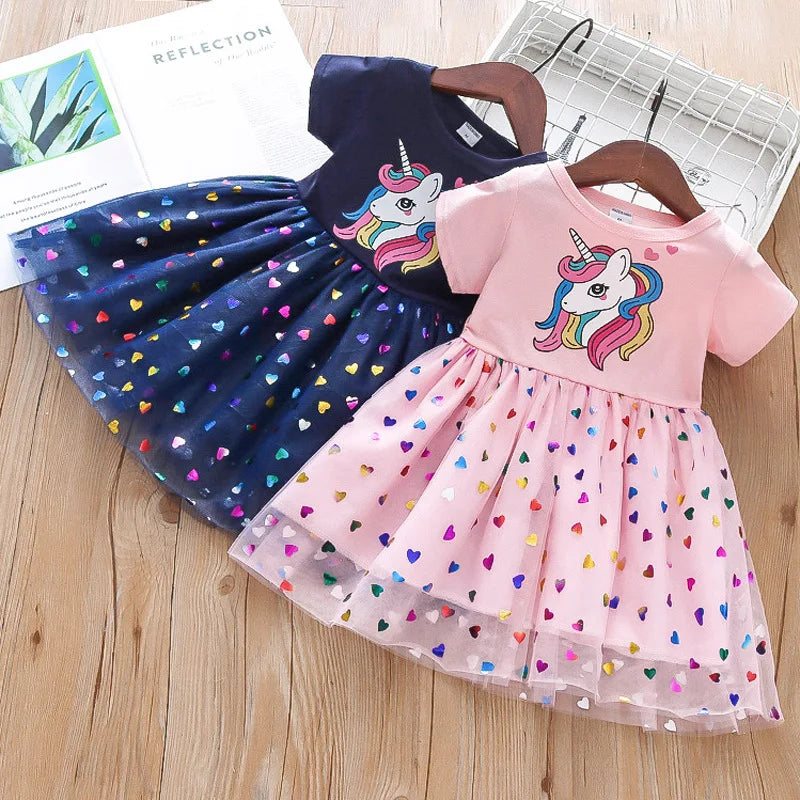 Dein zauberhaftes Einhorn Kleid in Pink!