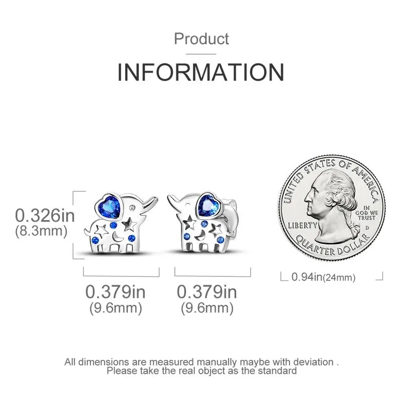 Süße Einhorn Ohrstecker aus 925 Silber