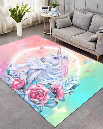 Dein süßer Einhorn Teppich in Pink!