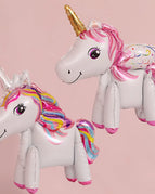2pcs white set / 3D / Unicorn