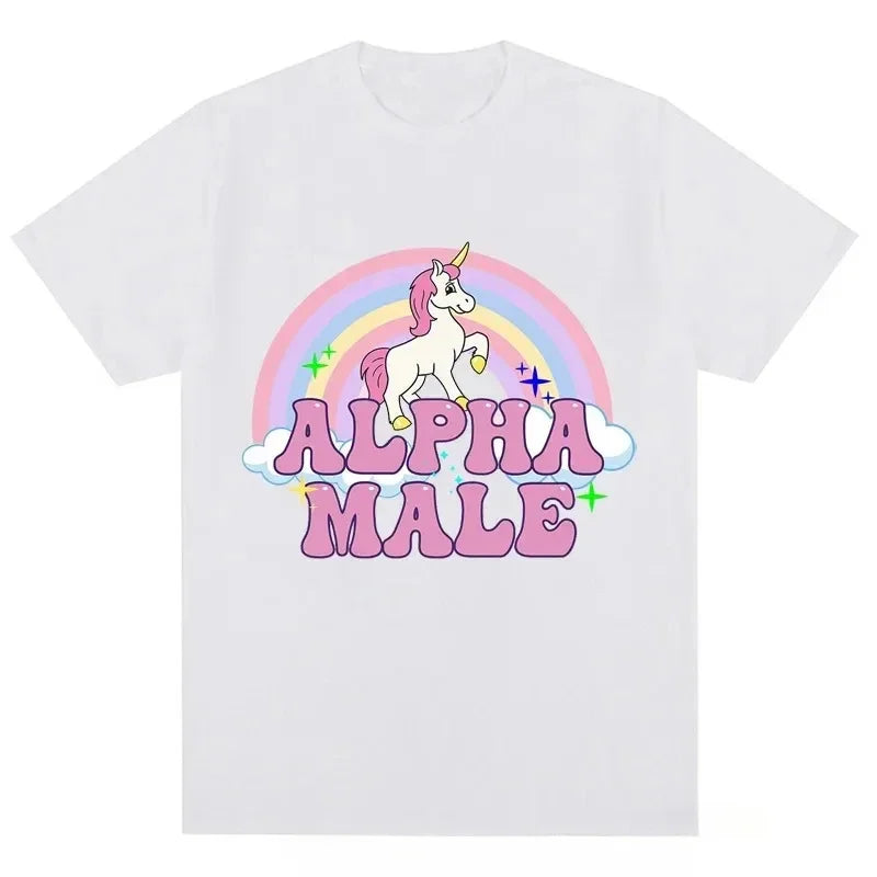 Dein schwarzes Einhorn T-Shirt mit