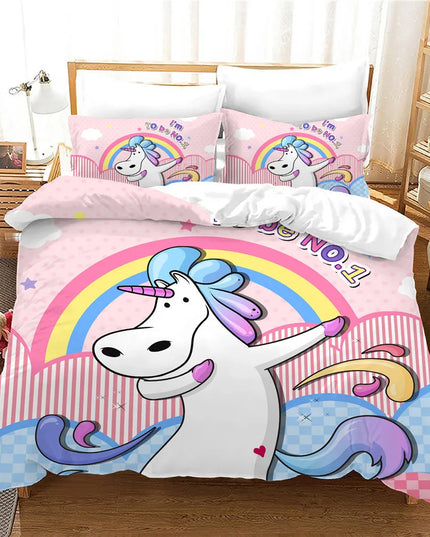 Deine Süße 3D Einhorn Bettwäsche