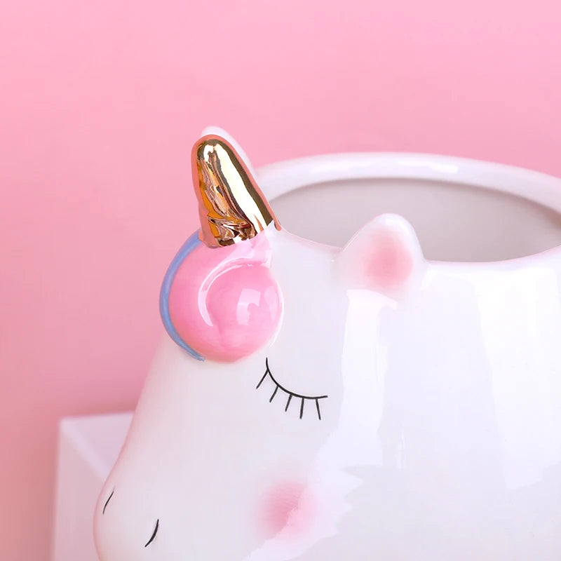 Deine handbemalte Regenbogen Einhorn Tasse!