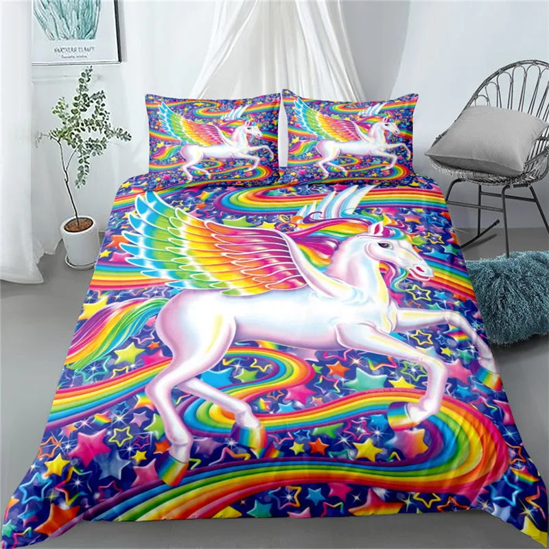 Dein leuchtendes Einhorn Bettwäsche-Set!