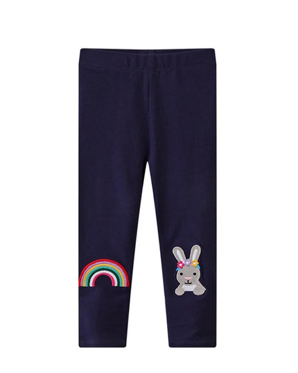 Deine gestreifte Einhorn Leggings zum