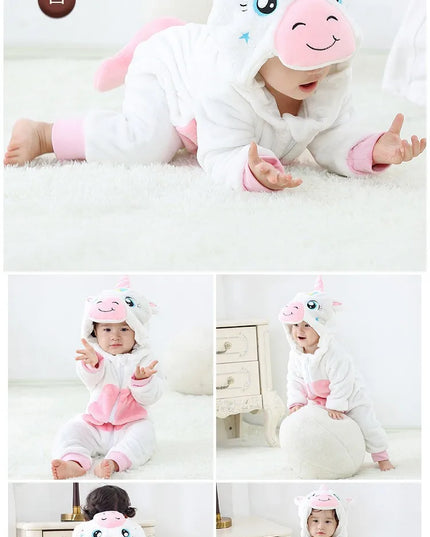 Dein kuscheliger Einhorn Baby Strampler