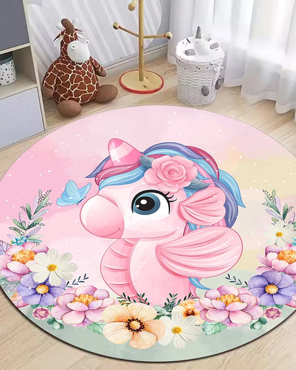 Dein Traum-Einhorn Sessel als runder Teppich!