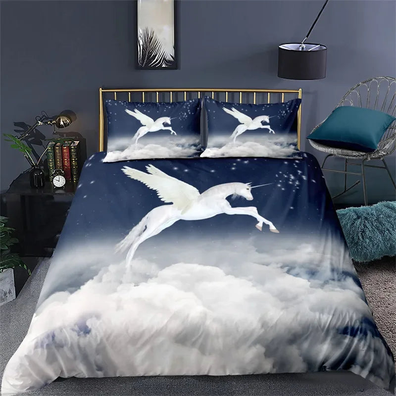 Flieg mit dieser Einhorn Bettwäsche in deine