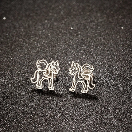 Modische Einhorn Ohrringe mit Koala-Motiv aus Edelstahl, ideal für Mädchen und Frauen, die Tiere lieben