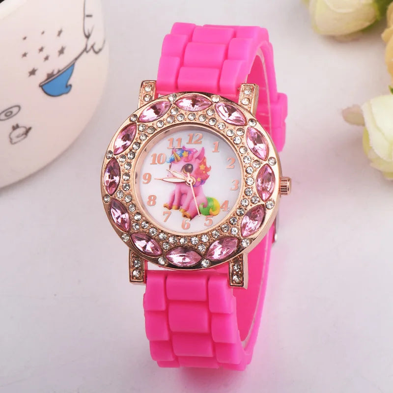 Deine wasserdichte Einhorn Uhr in Pink!