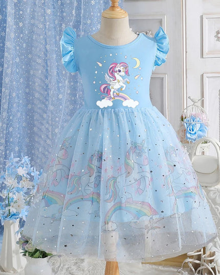 Dein Einhorn Kleid mit leuchtendem Farbspiel