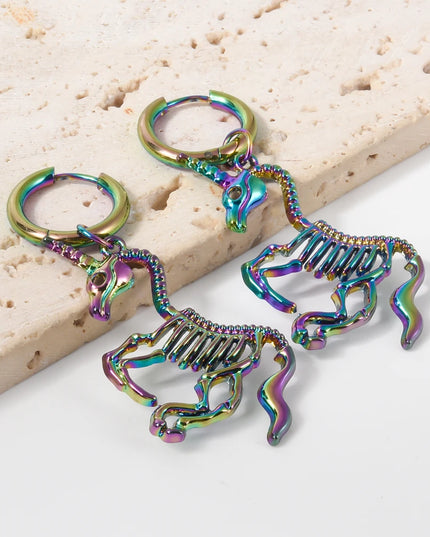 Regenbogenfarbene Einhorn Kette mit detailreichem Anhänger aus Metall-Legierung