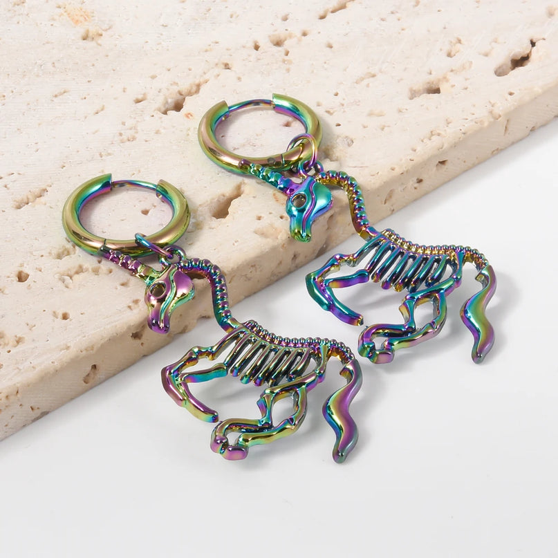 Regenbogenfarbene Einhorn Kette mit detailreichem Anhänger aus Metall-Legierung