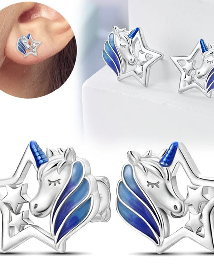 Tierische Einhorn Ohrringe, so zauberhaft!