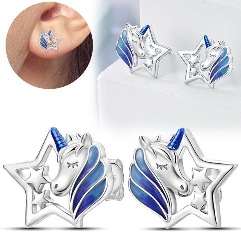 Funkelnde Einhorn Ohrringe für dich!