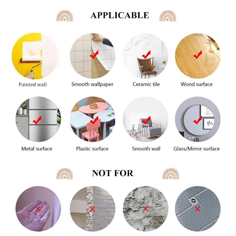 Dein Einhorn Regenbogen Wandtattoo –