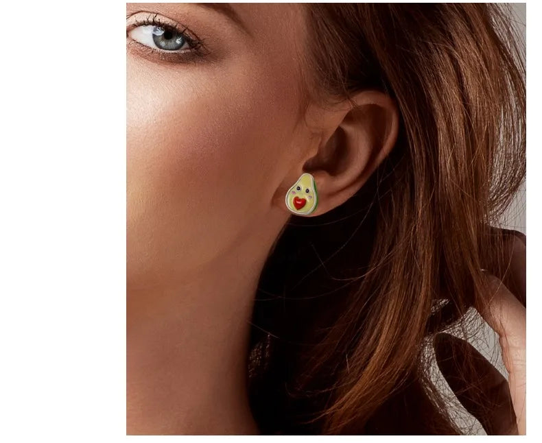 Niedliche Einhorn Ohrringe mit blauen Augen!