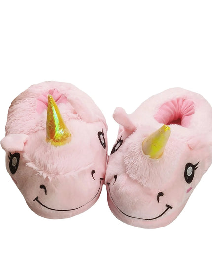Kuschelige Einhorn Hausschuhe für den Winter