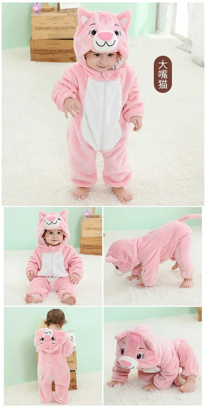 Kuscheliges Einhorn Kostuem für dein Baby!