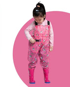 30 [inner length 19cm]] / Pink colorful unicorn