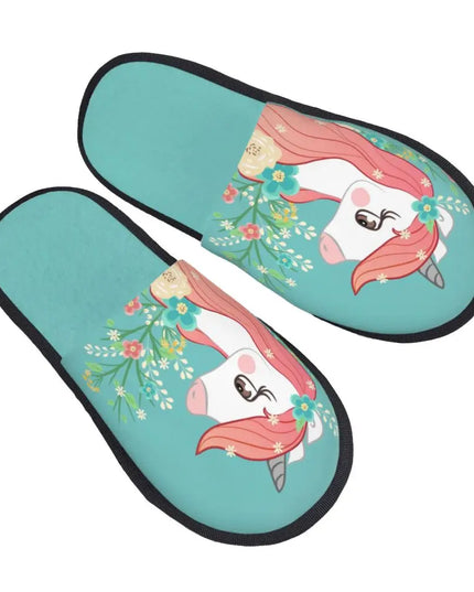 Warme Einhorn Hausschuhe für dich!