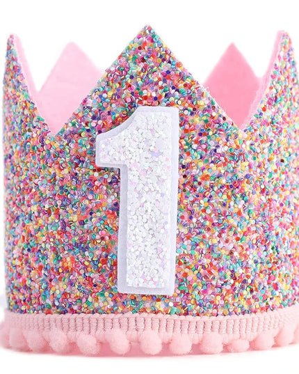 Bunte Einhorn Schreibwaren Party-Krone!