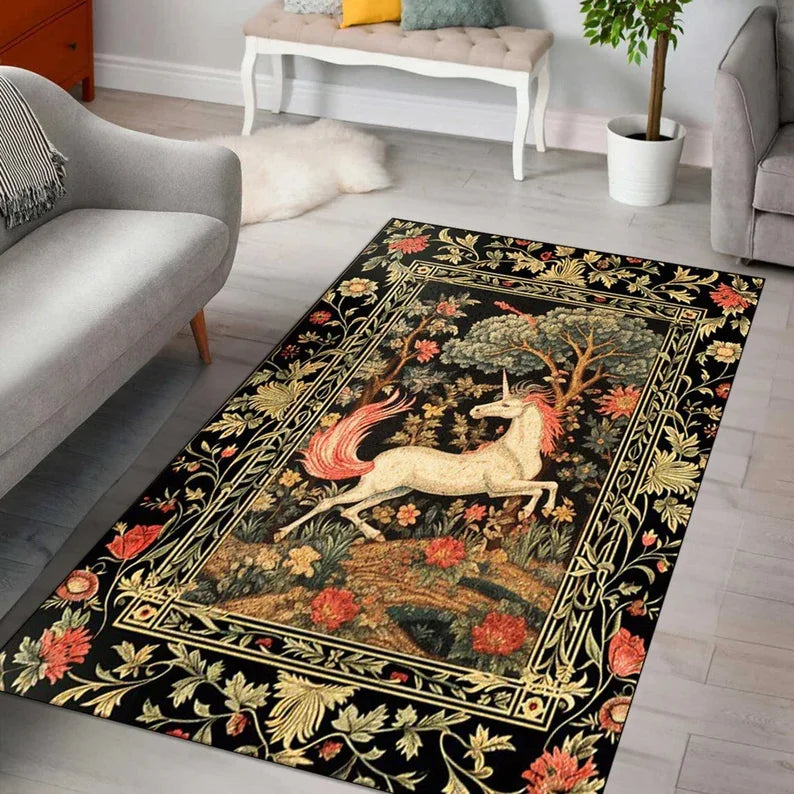 Dein Einhorn Teppich im Vintage-Stil!